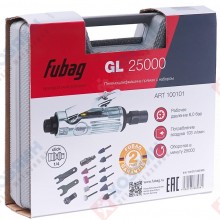 Фото пневмошлифмашины прямая Fubag GL25000 + набор в кейсе 100101